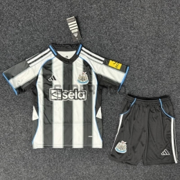 Camiseta Newcastle United Primera Equipación 2025/2026 Negro/Blanco Niño Kit