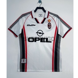 Camiseta AC Milan Segunda Equipación Retro 1997/98 Blanco