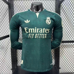 Camiseta Real Madrid Segunda Equipación 2026/2027 ML Verde Oscuro (EDICIÓN JUGADOR)