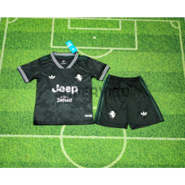 Camiseta Juventus Tercera Equipación 2025/26 Negro Niño Kit