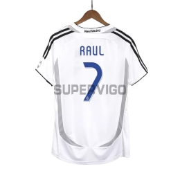 Camiseta RAUL 7 Real Madrid Primera Equipación Retro 2006/07