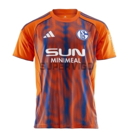 Camiseta Schalke 04 Tercera Equipación 2025/2026 Naranja/Azul