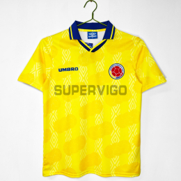 Camiseta Colombia Primera Equipación Retro 1995 Amarillo