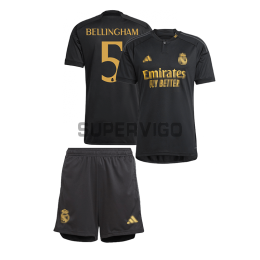 Camiseta Bellingham 5 Real Madrid Tercera Equipación 2023/2024 Niño Kit
