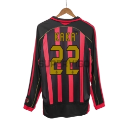 Camiseta KAKA＇22 AC Milan Primera Equipación Retro 2006/07 ML