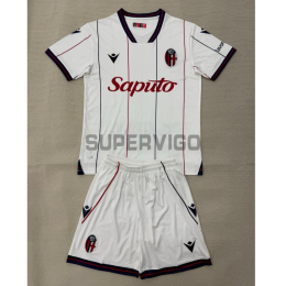 Camiseta Bologna Segunda Equipación 2025/2026 Blanco Niño Kit