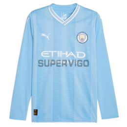 Camiseta Manchester City Primera Equipación 2023/2024 ML