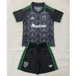 Camiseta RC Lens Segunda Equipación 2026/2027 Negro/Verde Niño Kit