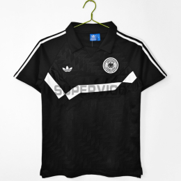 Camiseta Alemania Segunda Equipación Retro 1988/90 Negro