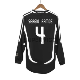Camiseta SERGIO RAMOS 4 Real Madrid Segunda Equipación Retro 2006/07 ML
