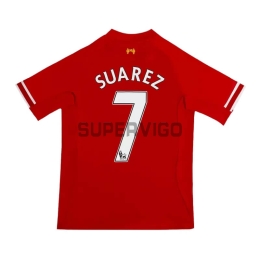 Camiseta SUAREZ 7 Liverpool Primera Equipación Retro 2013/14