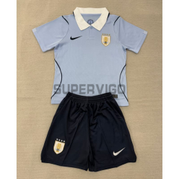 Camiseta Uruguay Primera Equipación Mundial 2026 Azul Claro Niño Kit