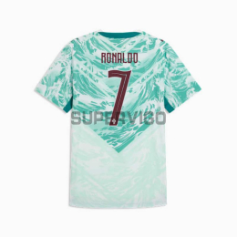 Camiseta Ronaldo 7 Portugal Segunda Equipación Mundial 2026 Verde/Blanco