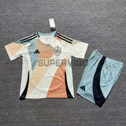 Camiseta España Segunda Equipación la EURO Femenina 2025 Niño Kit Blanco/Beige