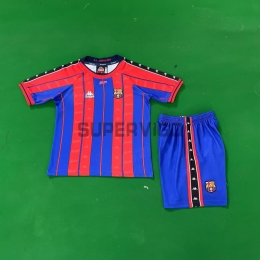 Camiseta Barcelona Primera Equipación Retro 1997/98 Niño Kit