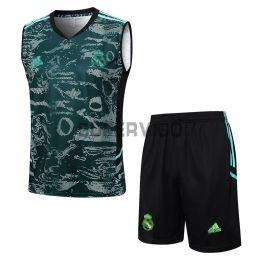 Camiseta de Entrenamiento Real Madrid Sin Mangas Verde 2023/2024 Kit