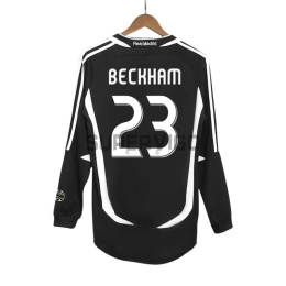 Camiseta BECKHAM 23 Real Madrid Segunda Equipación Retro 2006/07 ML
