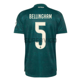 Camiseta BELLINGHAM 5 Real Madrid  Segunda Equipación 2026/2027 Verde Oscuro con Parche HP