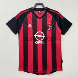 Camiseta AC Milan Primera Equipación Retro 02/03