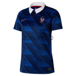 Camiseta Francia Primera Equipación Mundial 2026 Azul Mujer