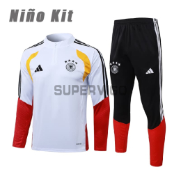 Sudadera de Entrenamiento Alemania 2026 Niño Kit Blanco