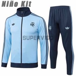 Chandal Argentina 2024 Niño Azul Claro/Azul Marino