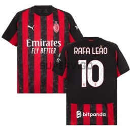 Camiseta RAFA LEÃO 10 AC Milan Primera Equipación 2025/2026 Rojo/Negro