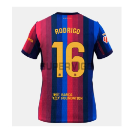 Camiseta RODRIGO 16 Barcelona Primera Equipación 2026/2027 Rojo/Azul La Liga