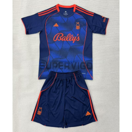 Camiseta Nottingham Forest Tercera Equipación 2025/2026 Azul Marino Niño Kit