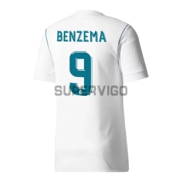 Camiseta BENZEMA 9 Real Madrid Primera Equipación Retro 2017/18
