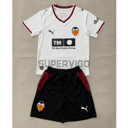 Camiseta Valencia Primera Equipación 2026/2027 Blanco Niño Kit