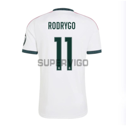 Camiseta RODRYGO 11 Real Madrid Primera Equipación 2026/2027 Blanco con Parche HP