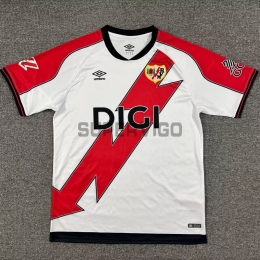 Camiseta Rayo Vallecano Primera Equipación 2025/2026 Blanco/Rojo