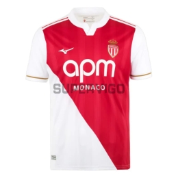 Camiseta Monaco Primera Equipación 2025/2026 Rojo/Blanco