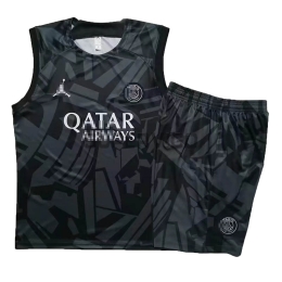 Camiseta de Entrenamiento PSG Sin Mangas 2023/2024 Kit Negro