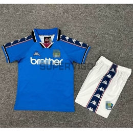 Camiseta Manchester City Primera Equipación Retro 1997/99 Niño Kit