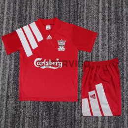 Camiseta Liverpool Primera Equipación Retro 1992/1993 Rojo Niño Kit