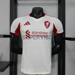 Camiseta Liverpool Segunda Equipación 2025/2026 Blanco (EDICIÓN JUGADOR)