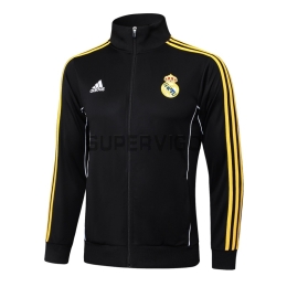Chaqueta Real Madrid 2025/2026 Retro Negro/Amarillo