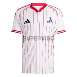 Camiseta Arsenal 2025/2026 Baseball Shirt Blanco/Rojo