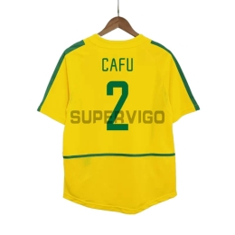 Camiseta CAFU 2 Brasil Primera Equipación Retro 2002/03