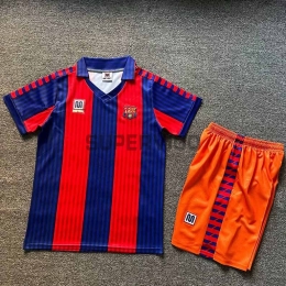 Camiseta Barcelona Primera Equipación Retro 1991/92 Niño Kit