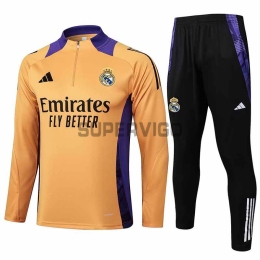 Sudadera De Entrenamiento Real Madrid 2024/2025 Kit Naranja/Morado