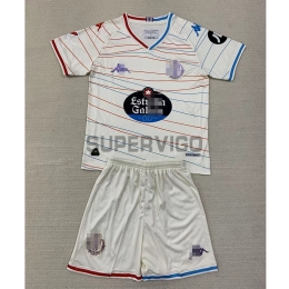 Camiseta Real Valladolid Segunda Equipación 2024/2025 Niño Kit