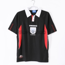 Camiseta Inglaterra Tercera Equipación Retro 1998 Negro