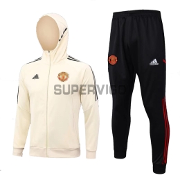 Chandal Manchester United 2023/2024 Con Capucha Beige