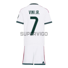 Camiseta VINI JR. 7 Real Madrid Primera Equipación 2026/2027 Blanco Niño Kit con Parche HP
