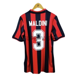 Camiseta MALDINI 3 AC Milan Primera Equipación Retro 1993/94