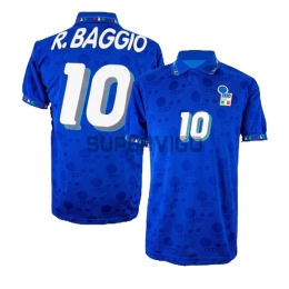 Camiseta R.BAGGIO 10 Italia Primera Equipación Retro 1994