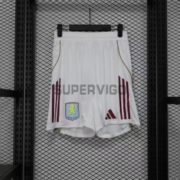 Pantalón Corto Aston Villa Primera Equipación 2025/2026 Blanco (EDICIÓN JUGADOR)